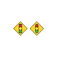 design de ícone de sinais de trânsito vetor