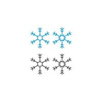 enfeites de natal em forma de ícone de flocos de neve vetor