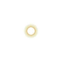 modelo de ícone do logotipo do sol vetor