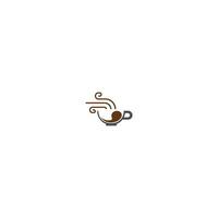 logotipo da xícara de café vetor ícone do café