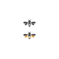 design criativo de ícone de logotipo de abelha vetor