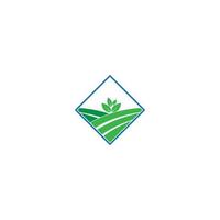logotipo da agricultura. design de logotipo de folha, conceito ecológico