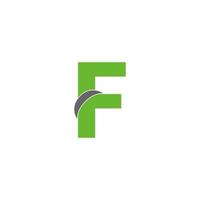 conceito de design de ícone de logotipo letra f vetor