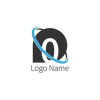 logotipo de ícone de círculo número 0, conceito de círculo de ícone de número de design vetor