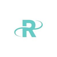 vetor de design de ícone de logotipo letra r