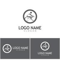 ciclismo logotipo modelo vetor símbolo natureza
