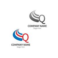 vetor de modelo de negócios de logotipo de letra q