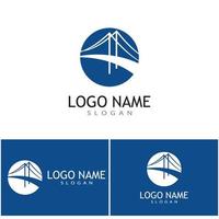 bridge logo template vector icon ilustração design