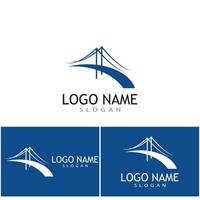 bridge logo template vector icon ilustração design