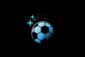 mundo de futebol de futebol moderno mundo global para vetor de design de logotipo de clube esportivo
