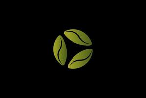 três sementes triplas minimalistas simples para cultivar o vetor de design de logotipo de cultivo de ervas