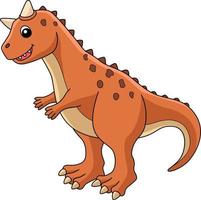 clipart colorido dos desenhos animados do dinossauro carnotaurus vetor