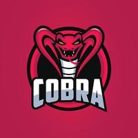 modelos de design de logotipo de mascote cobra vetor