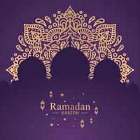 ilustração de fundo islâmico ramadan kareem vetor