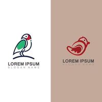 pássaro simples moderno logotipo preto linha arte vetor animal design gráfico