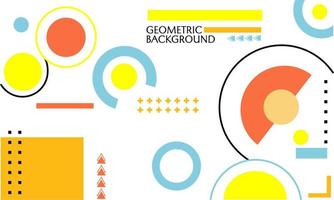 abstrato geométrico com elementos retos e curvos. adequado para design de sites, banners e cartazes vetor