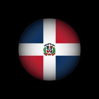 país república dominicana. bandeira da república dominicana. ilustração vetorial. vetor