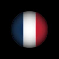 país França. bandeira da frança. ilustração vetorial. vetor