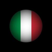 país Itália. bandeira da itália. ilustração vetorial. vetor