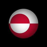 país da Groenlândia. bandeira da Groenlândia. ilustração vetorial. vetor