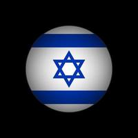 país israel. bandeira de israel. ilustração vetorial. vetor