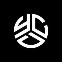 design de logotipo de carta ycd em fundo preto. conceito de logotipo de letra de iniciais criativas ycd. design de letra ycd. vetor