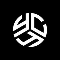 design de logotipo de carta ycy em fundo preto. conceito de logotipo de letra de iniciais criativas ycy. design de letra ycy. vetor