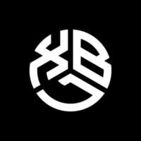 design de logotipo de letra xbl em fundo preto. xbl conceito de logotipo de letra de iniciais criativas. design de letra xbl. vetor