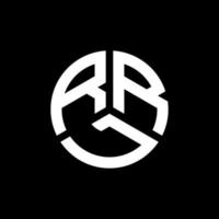 design de logotipo de carta rrl em fundo preto. rrl conceito de logotipo de letra de iniciais criativas. design de letra rrl. vetor