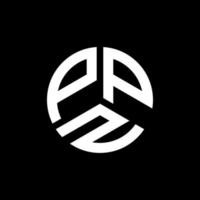 design de logotipo de carta ppz em fundo preto. conceito de logotipo de letra de iniciais criativas ppz. design de letra ppz. vetor