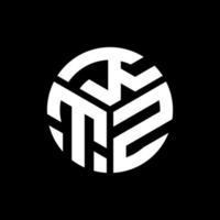design de logotipo de letra ktz em fundo preto. conceito de logotipo de letra de iniciais criativas ktz. design de letra ktz. vetor