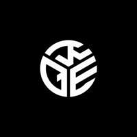 design de logotipo de letra kqe em fundo preto. conceito de logotipo de letra de iniciais criativas kqe. design de letra kqe. vetor
