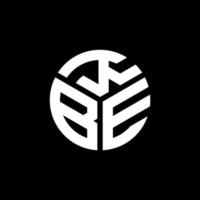 design de logotipo de letra kbe em fundo preto. conceito de logotipo de letra de iniciais criativas kbe. projeto de letra kbe. vetor
