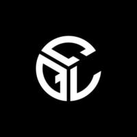 design de logotipo de letra cql em fundo preto. conceito de logotipo de carta de iniciais criativas cql. design de letra cql. vetor
