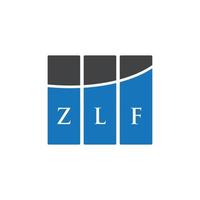 design de logotipo de carta zlf em fundo branco. zlf conceito de logotipo de letra de iniciais criativas. design de letra zlf. vetor