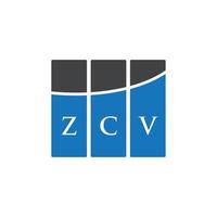 design de logotipo de carta zcv em fundo branco. conceito de logotipo de letra de iniciais criativas zcv. design de letra zcv. vetor