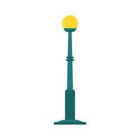 poste de poste de luz de rua da cidade design de ilustração plana vetorial isolado no fundo branco vetor