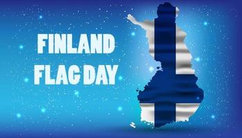 Dia da bandeira finlandesa vector fundo nacional realista. ilustração independência bandeira finlandesa