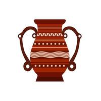 jarro de barro vector cerâmica pote vaso ilustração cerâmica pither leite. antigo isolado jar velho ícone marrom.