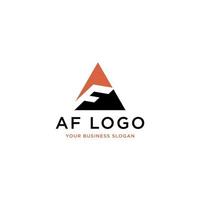 vetor de design de logotipo inicial af