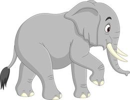 elefante de desenho animado isolado no fundo branco