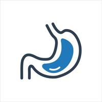 ícone de gastroenterologia em fundo branco vetor