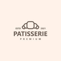 pastelaria padaria ícone sinal símbolo hipster vintage logotipo vetor