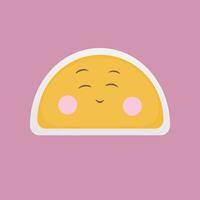 ícone de emoji fofo vetor