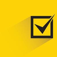 votar e marcar ilustração vetorial de ícone de marca de seleção vetor