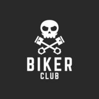 vetor de logotipo do clube de motoqueiros