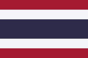 vetor de bandeira nacional da tailândia eps 1