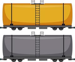 contêiner de carga do trem de carga em fundo branco vetor
