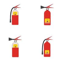 ícone de extintor de incêndio, equipamento de proteção, sinal de emergência, símbolo de segurança