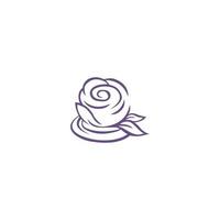 flor de logotipo de ilustração vetor